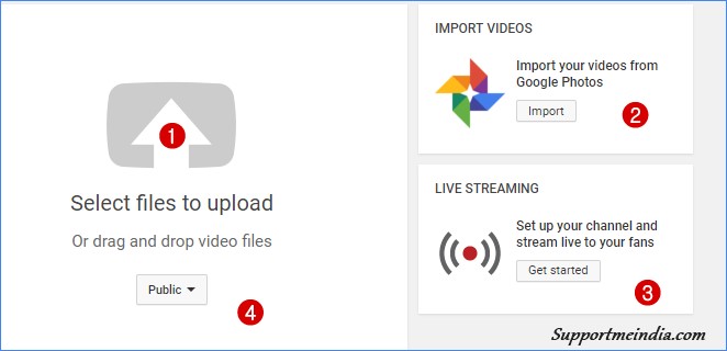 Upload Video at Youtube