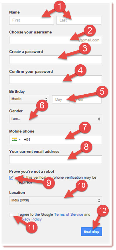 gmail sign up forum