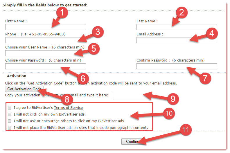 bidvertiser sign up forum