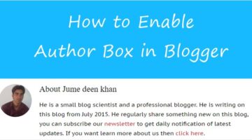 How to enable author blox in blogger