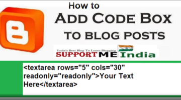 add code box in blogger post