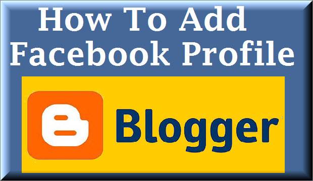 add facebook profile in blogger