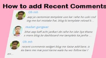 recent-comment-widget-for-blogger