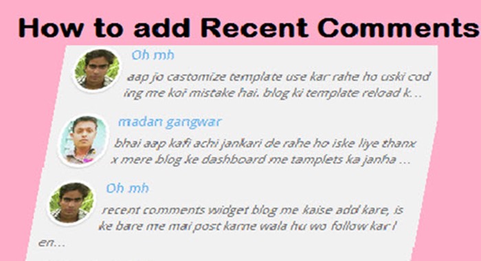 recent-comment-widget-for-blogger