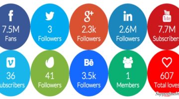 social follow button
