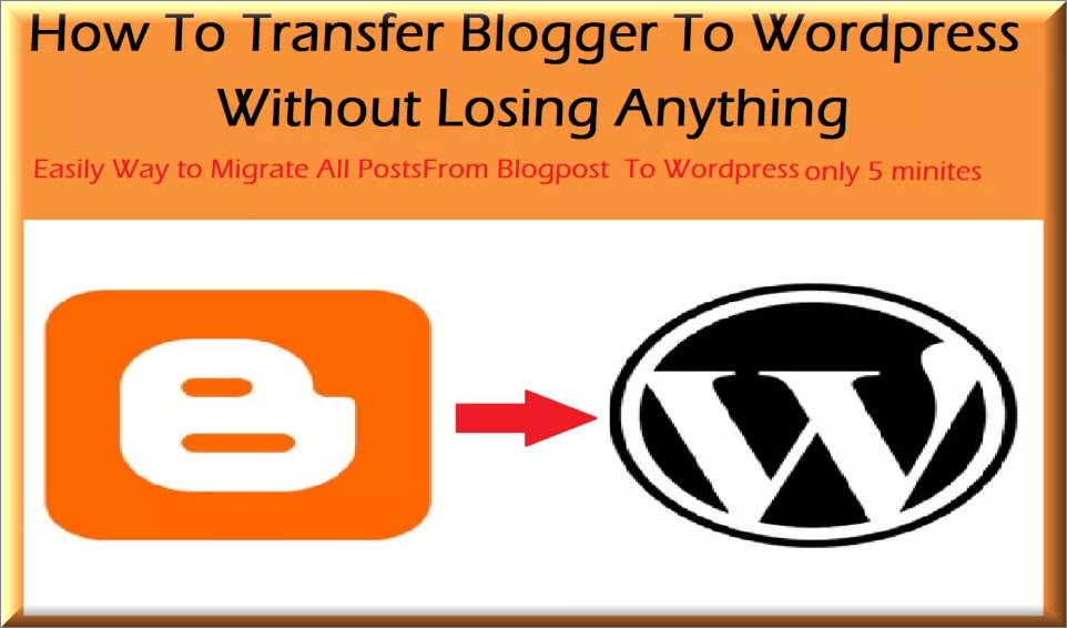 Blogspot blog ko WordPress par transfer kare