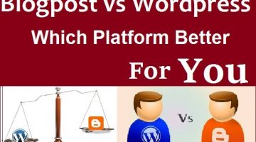 blogspot vs WordPress