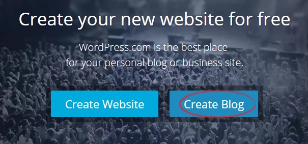 Create WordPress free blog