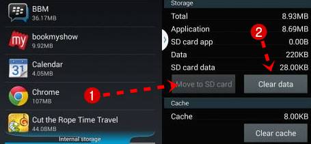 Delte Apps Cache