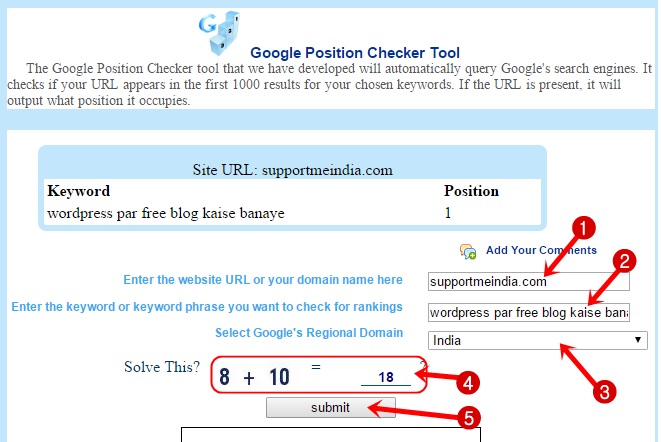 Google rank checker