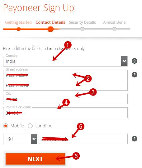 Payoneer Sign Up 2