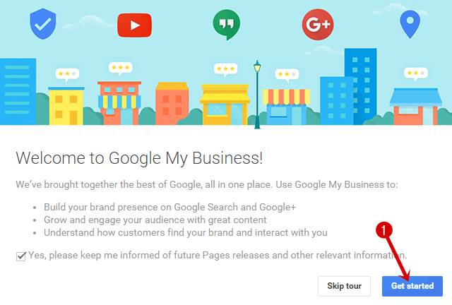 Weelcome to google my bussiness