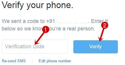 Verify your phone