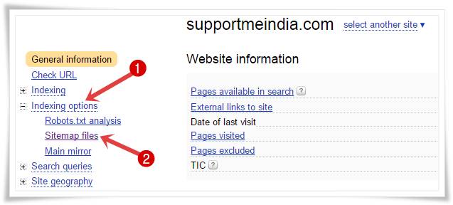 Add blog sitemap to yandex