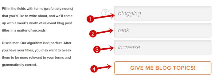 Add high ranking keywords in Hubspot