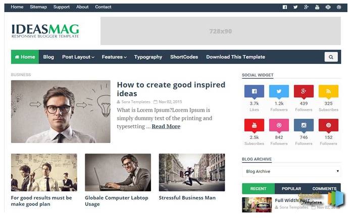 Ideas Mag Blogger Template