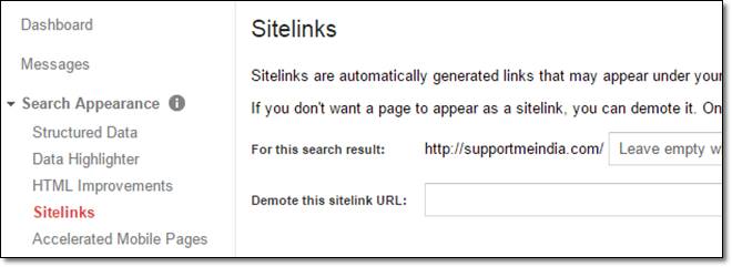 Sitelinks