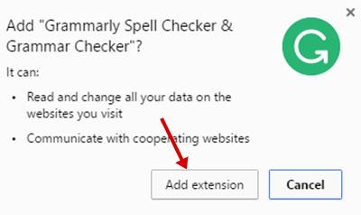 Add Grammarly Spell Checker