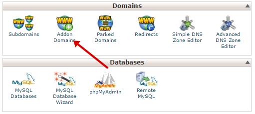 Addon domain