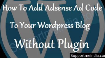 How to add adsense ad code to WordPress without plugin
