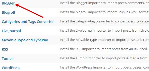 Import Blog