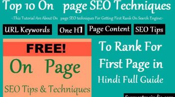 Top 10 One Page SEO Techniques To Rank For First Page
