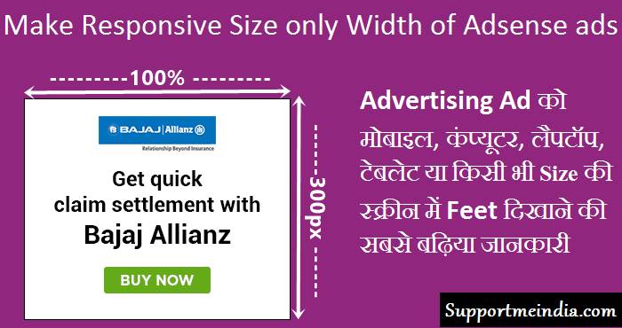 Show Responsive Width Adsense Ads