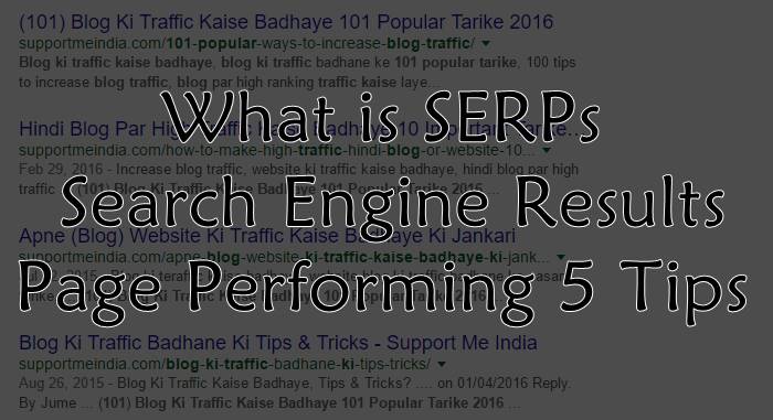 Search Engine Results Page Performance 5 Tips