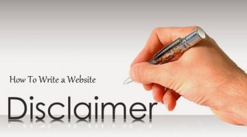 write a disclaimer for your blog
