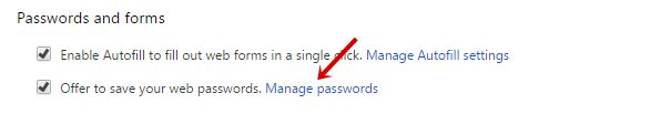 Manage Password