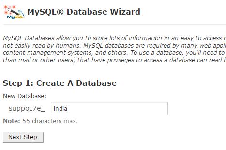 Create a Database