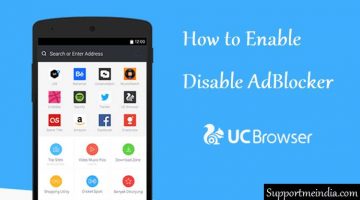 Disable and enable AdBlocker in uc browser