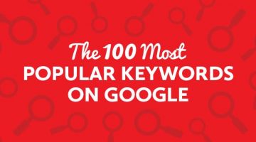 Top 100 popular keywords on google