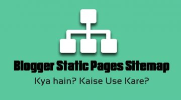Blogger Static Pages Sitemap