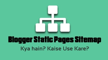 Blogger Static Pages Sitemap