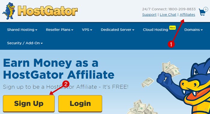 Hostgator india affiliate program sign up