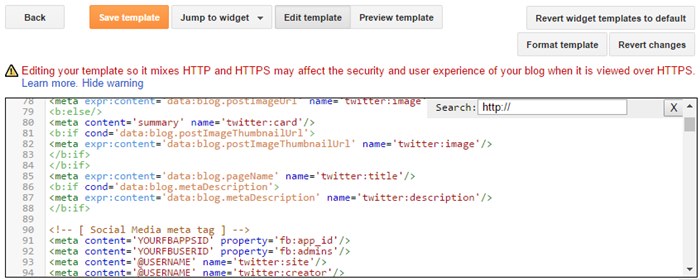 replace http with https