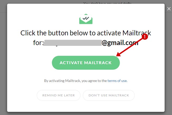 Activate mailtrack