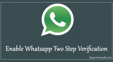 Enable Whatsapp 2 step verification