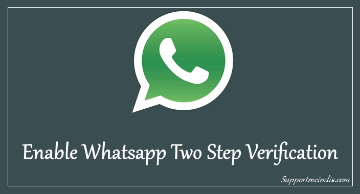 Enable Whatsapp 2 step verification