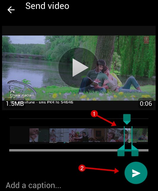 set GIF Animation Image on whatsapp