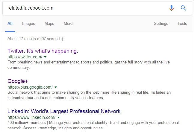 find related websites
