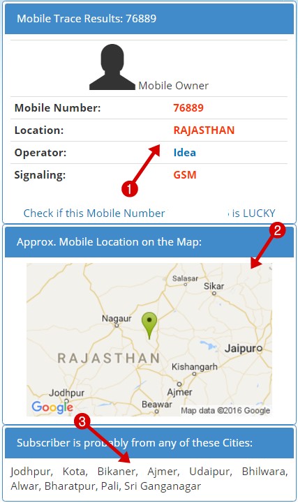 mobile number trace results