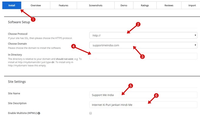 WordPress installer forum