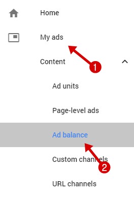 AdSense ad balance feature