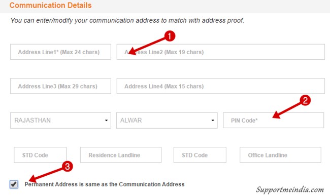 Add Communications Details