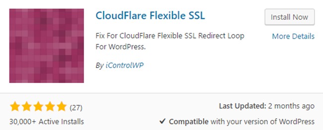 CloudFlare Flexible SSL