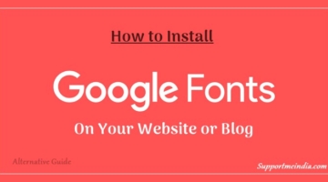 How to install google we fonts in your site