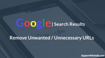 Remove Unnecessary URls from google