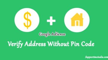 Verify address without pin code in adsense account